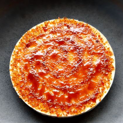 Disc of crème brûlée » pastry ease 4